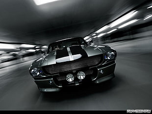 black and gray sports car, car, motion blur HD wallpaper
