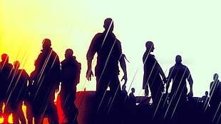 silhouette of people wallpaper, video games, Dying Light HD wallpaper