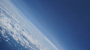 birds eye view of sky, atmosphere, Earth HD wallpaper