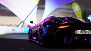 black sports coupe, Forza Games, forza horizon 3, Koenigsegg Regera, car HD wallpaper