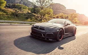 grey coupe, Prior Design, Nissan, Nissan GT-R R35, Nissan GT-R PD750 Widebody HD wallpaper