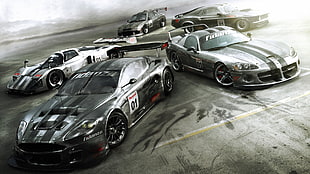 five sports car game wallpaper HD wallpaper