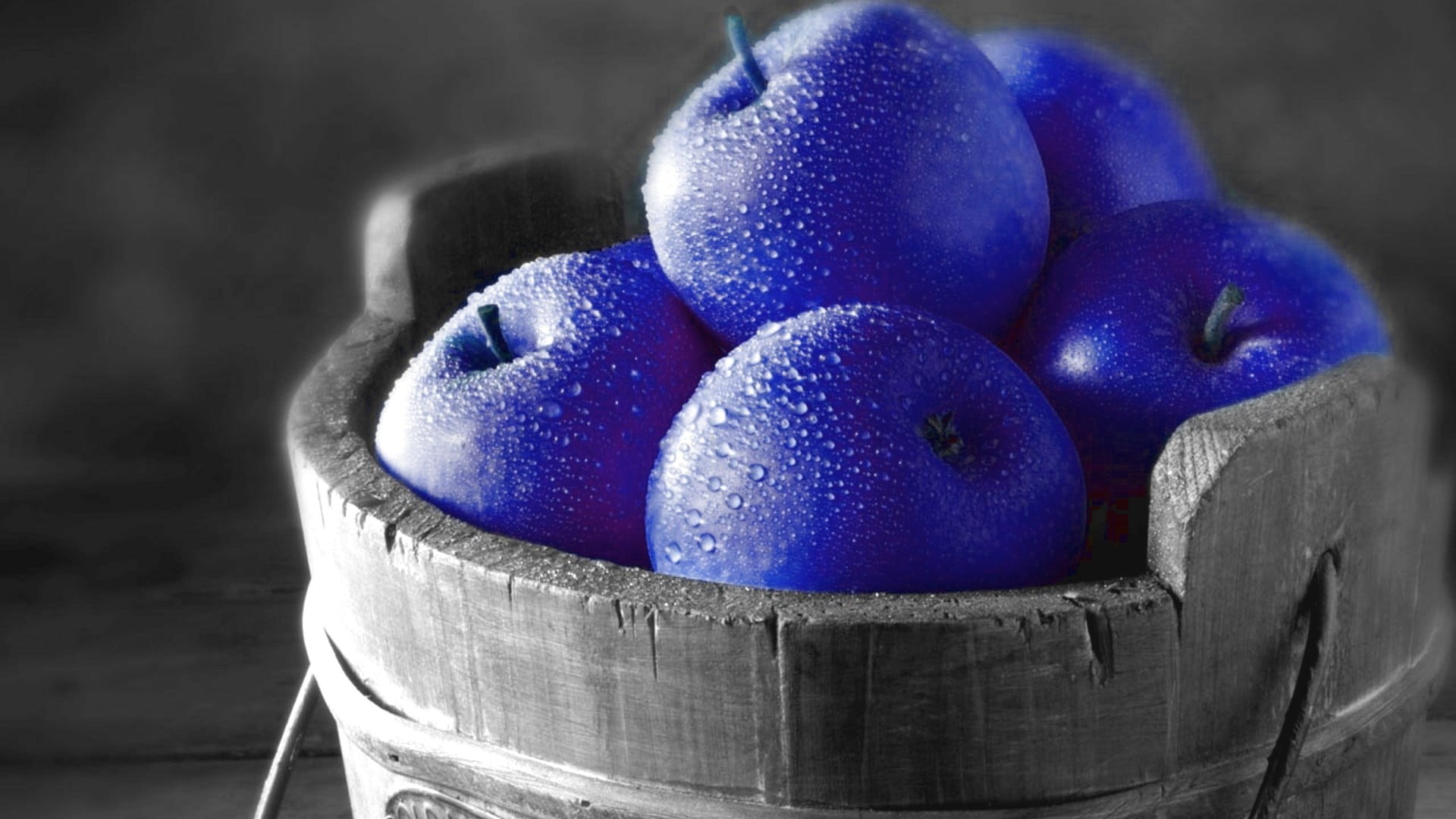 Round blue fruits, selective coloring, apples, fruit HD wallpaper |  Wallpaper Flare