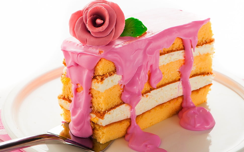 pink and orange food HD wallpaper