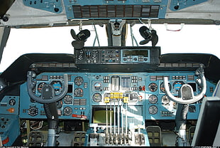 plane center console, Antonov An-225 Mriya HD wallpaper