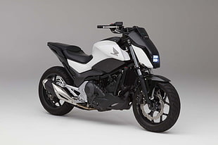 white and black Honda motorcycle HD wallpaper