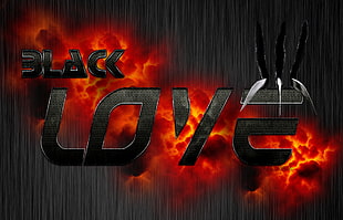 Black Love illustration, love, black, artwork, fantasy art HD wallpaper