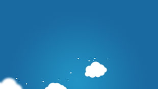 white cloud illustration, clouds, sky, minimalism, artwork