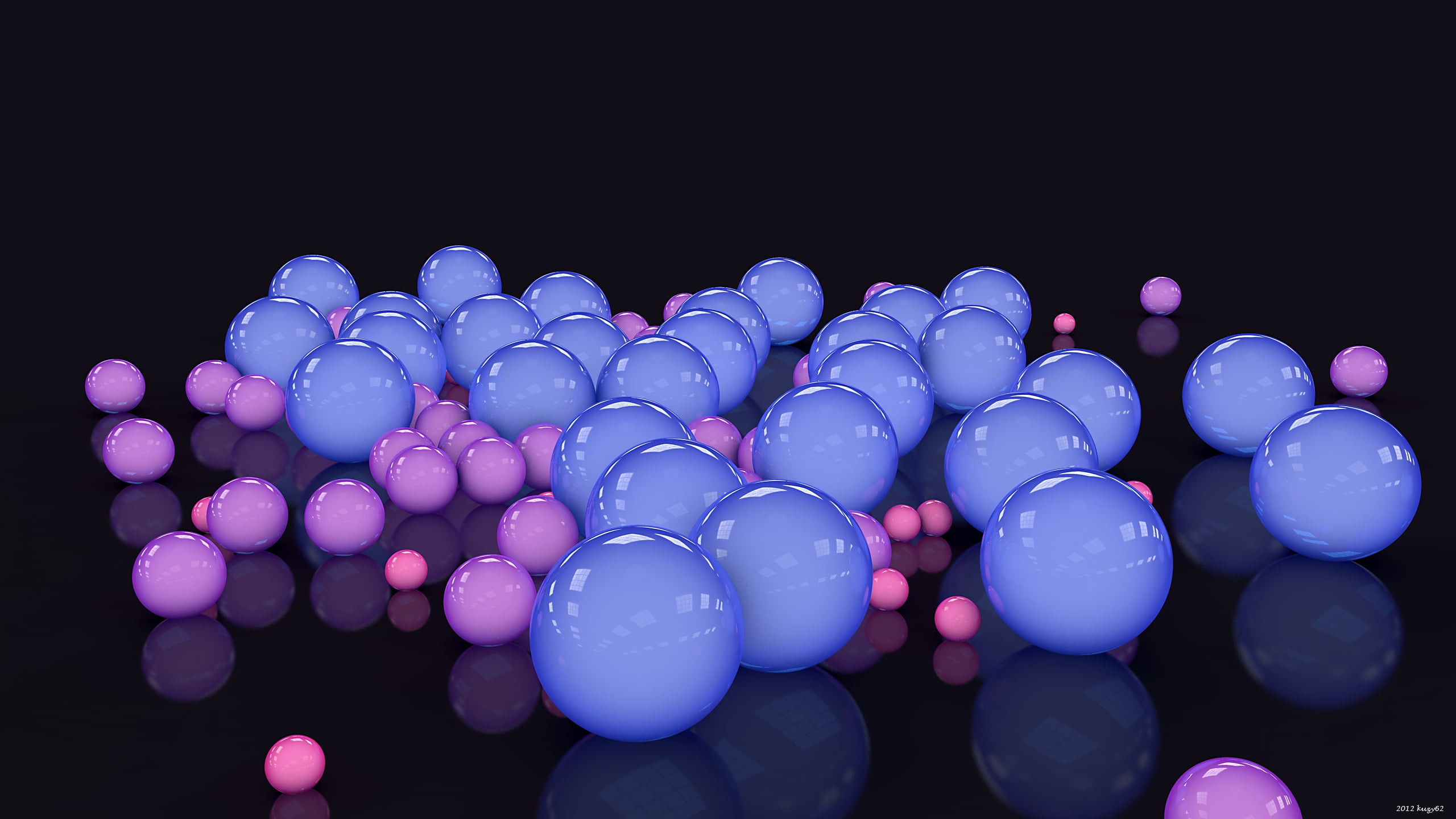 Blue and pink marble balls HD wallpaper | Wallpaper Flare