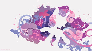 My Little Pony painting, My Little Pony, Sweetie Belle, music, white HD wallpaper
