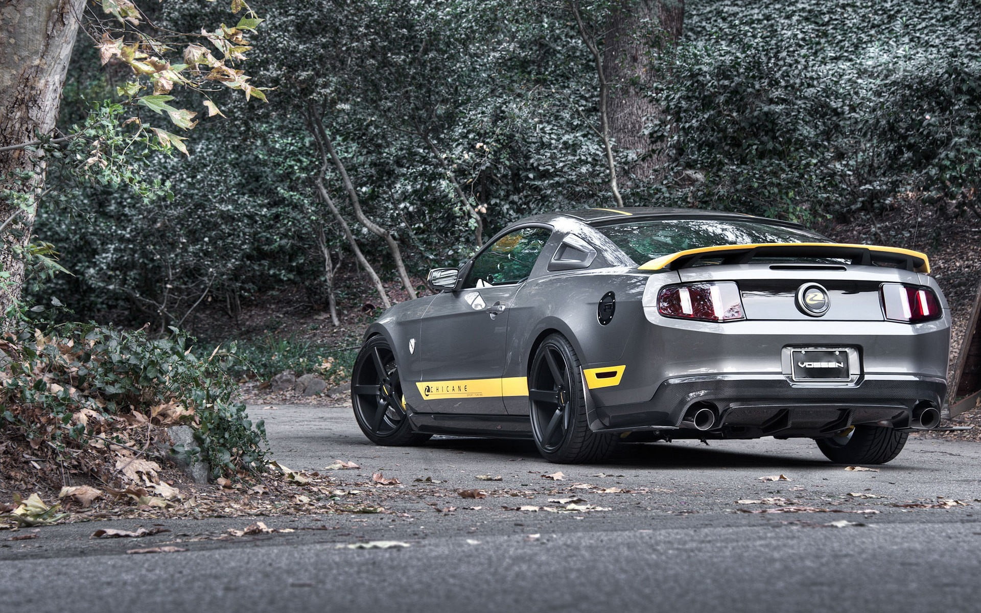 gray and yellow sports coupe, car, Shelby Cobra, muscle cars HD wallpaper.