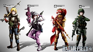 Battlefield 4 character illustrations HD wallpaper