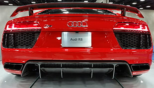 red Audi R8 HD wallpaper