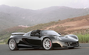 black Hennessy Venom HD wallpaper