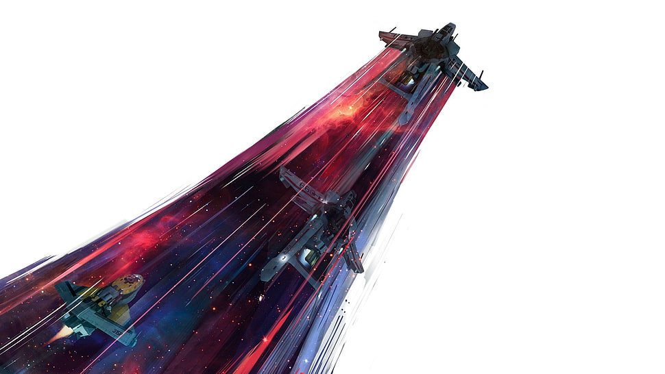 red and black car roof rack, video games, spaceship, Star Citizen HD wallpaper