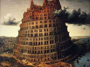 Tower of Babel painting HD wallpaper