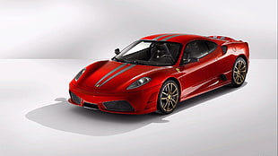 red Ferrari sports car, Ferrari F430, car