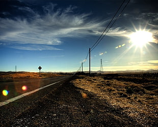 country side road during daytime HD wallpaper