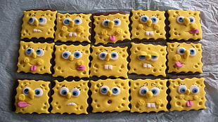 15-piece of SpongeBob SquarePants brownies HD wallpaper