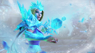 Crystal Maiden from dota 2 illustration HD wallpaper