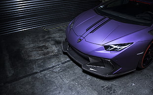 purple and black full-face helmet, car, Super Car , Lamborghini, Lamborghini Huracan