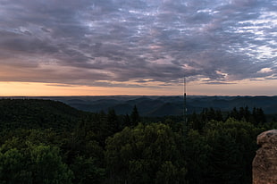 green leafed trees, landscape, sky, sunset, France