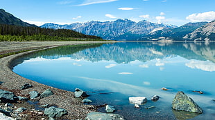 blue body of water, nature, Lake Yukón, Canada, landscape