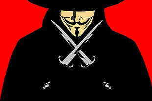 V for Vendetta Fawkes Guy digital wallpaper, V for Vendetta, movies HD wallpaper