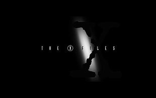 The X Files wallpaper, The X-Files, logo, black, TV HD wallpaper