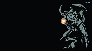 scorpion monster illustration, Super Metroid, Samus Aran, Metroid, minimalism HD wallpaper