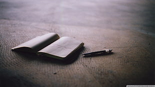 black and gray pen and book, books, pens HD wallpaper
