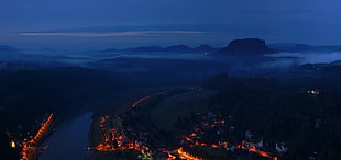 body of water, nature, landscape, cityscape, valley