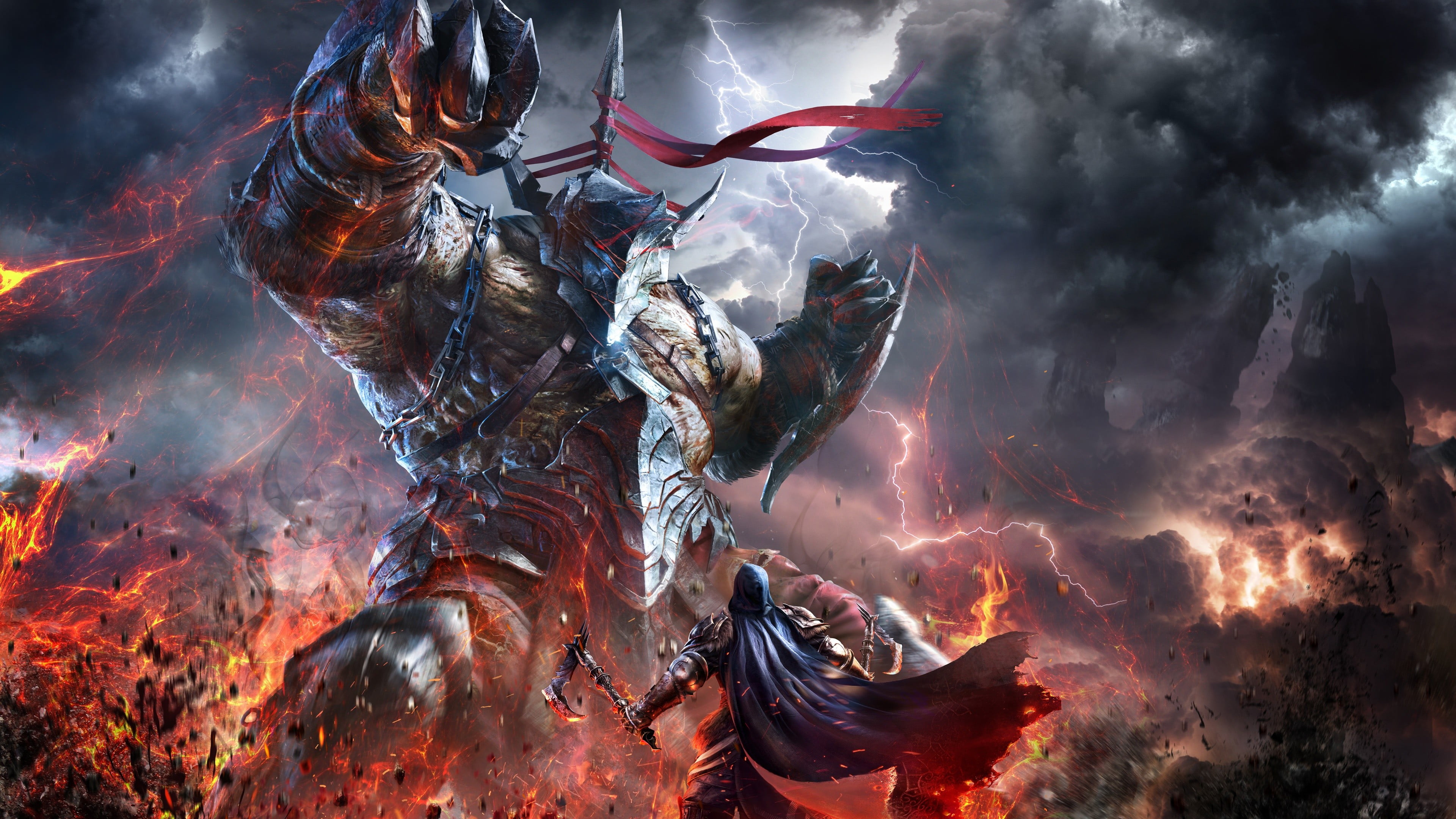 Sunset Frost Demon - Tribes of Midgard (RPG Video Game) 4K wallpaper  download