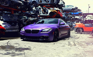 purple BMW 3-series sedan, car, BMW HD wallpaper