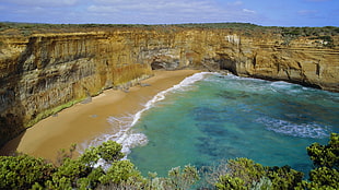 valley near ocean