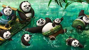 Kung Fu Panda digital wallpaper, panda, Kung Fu Panda HD wallpaper
