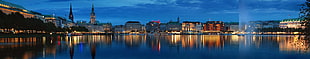 city buildings, Hamburg, Germany, panorama, Europe