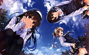 three Anime characters, anime, Saenai Heroine no Sodatekata, Kasumigaoka Utaha, Katou Megumi  HD wallpaper