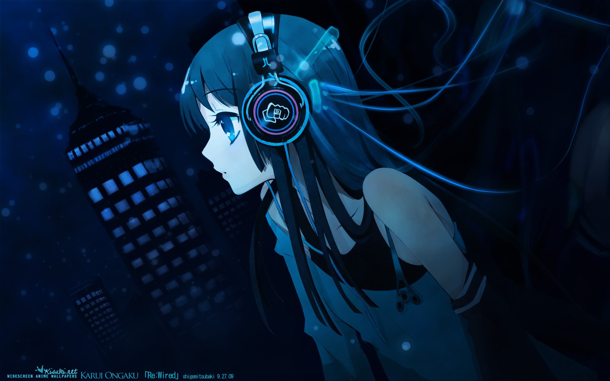 Animated girl illustration, headphones, anime girls, anime HD wallpaper |  Wallpaper Flare