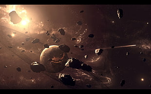 black comets, JoeyJazz, spacescapes, space art, digital art