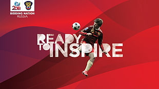 Ready to Inspire text, Russia, FIFA World Cup, Andrey Arshavin HD wallpaper