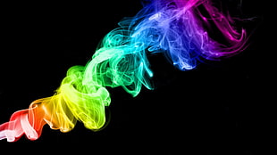 assorted-color smoke