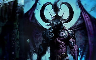 Terrorblade illustration, Warcraft, Illidan Stormrage, video games, World of Warcraft HD wallpaper