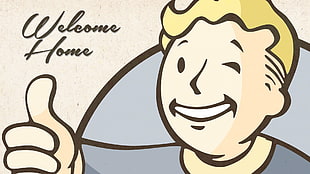 Vault Boy digital wallpaper, Fallout, video games