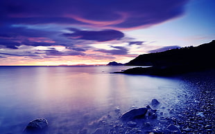 gray rock, photography, nature, landscape, water