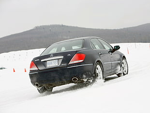 black Acura sedan