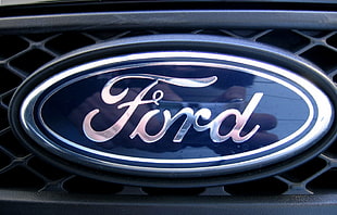 chrome Ford emblem