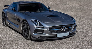 gray Mercedes-Benz AMG GTR