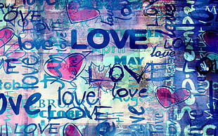 Love printed text HD wallpaper