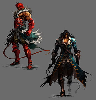 male game character illustration, Castlevania: Lords of Shadow, concept art, artwork, Castlevania HD wallpaper